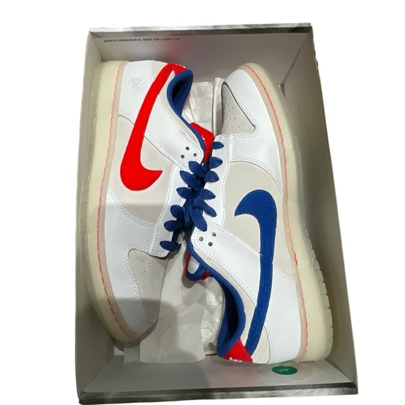 Nike Dunk Low Retro PRM Year of the Rabbit White Crimson Varsity Royal - Picture 3 of 7